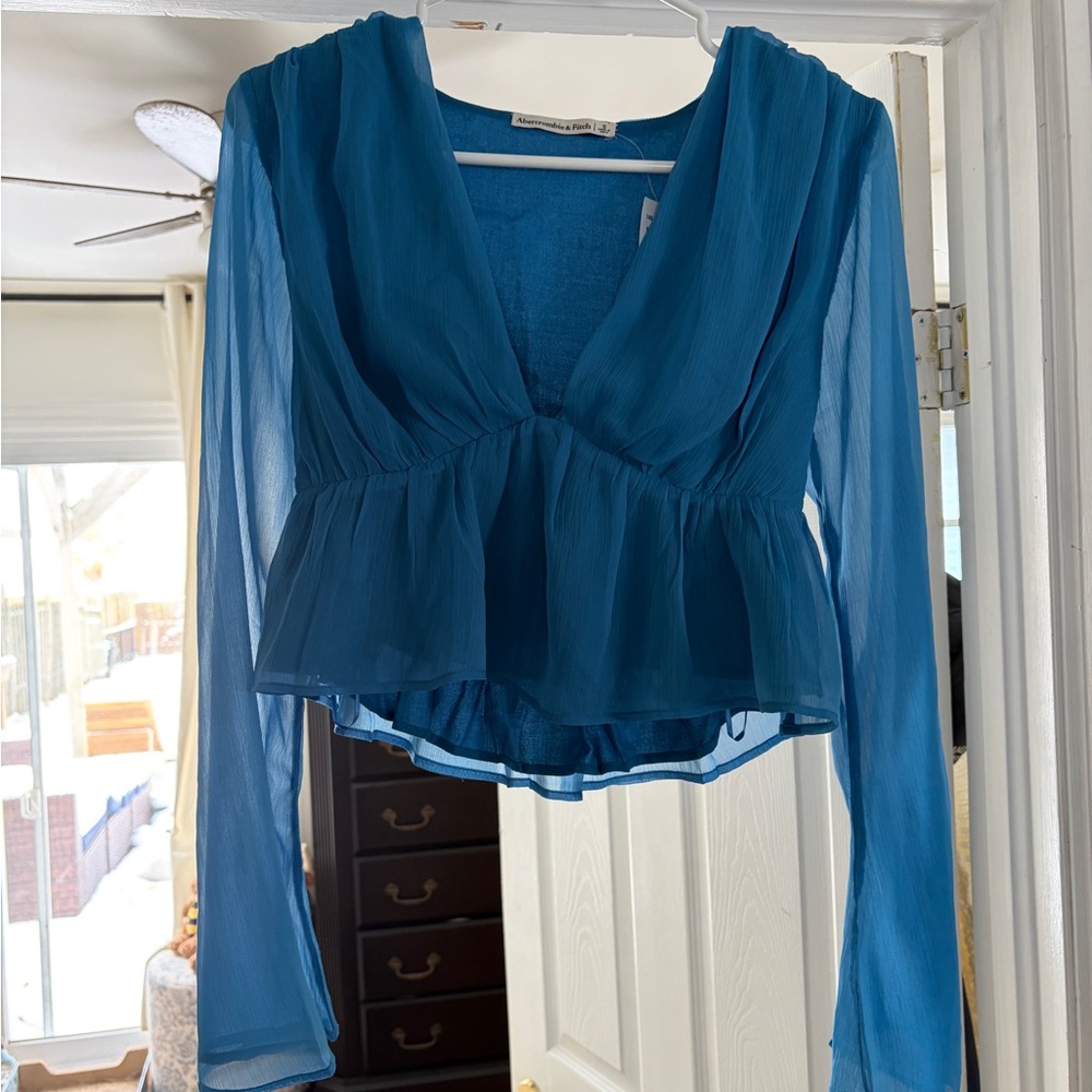 Abercrombie & Fitch Blue Blouse